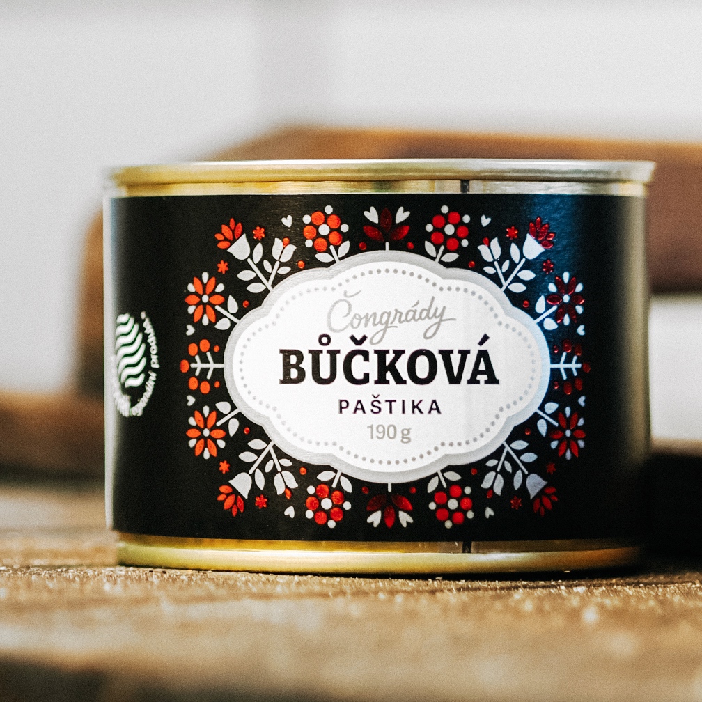 Bůčková paštika Čongrády plechovka