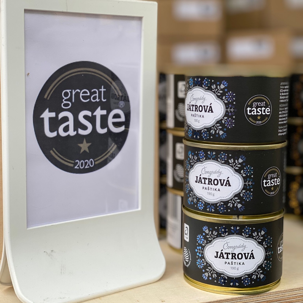 Játrová paštika ocenění Great Taste
