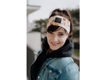 Jarní vzorovaná čelenka Fotografka