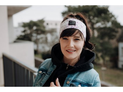 Jarní vzorovaná čelenka Fotografka