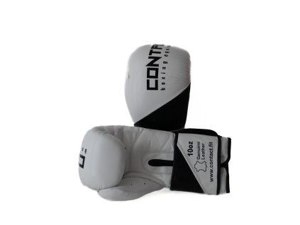Boxerské rukavice CONTACT SUPREME biele
