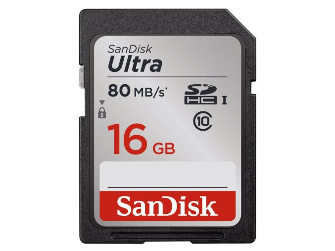 SanDisk 16GB SDHC Ultra 80MB/s