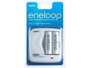 Sanyo MDR02 nabíječka + 2xAA Eneloop 2000mAh