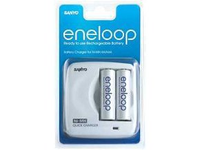 Sanyo MDR02 nabíječka + 2xAA Eneloop 2000mAh