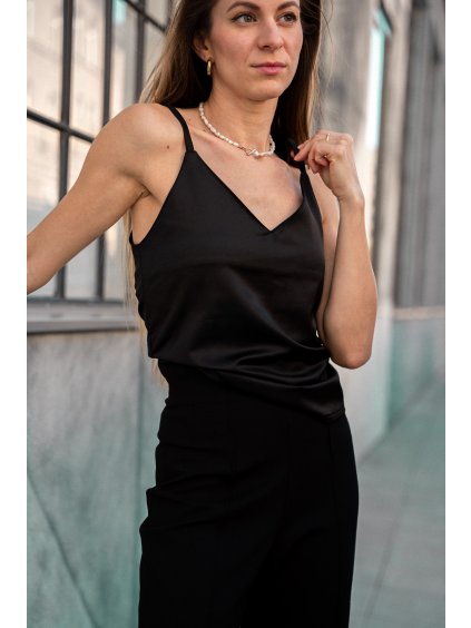 Tílko Midnight Glow – saténový top