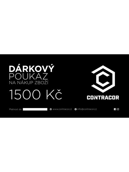 Dárkový poukaz 1500,-