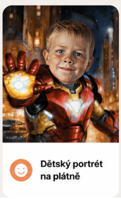 Dětský portrét na plátně podle fotografie – Cool Print