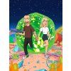 Portrét ve stylu Rick a Morty