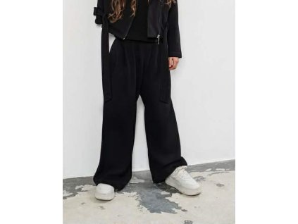 All for kids dívčí volné kalhoty černé