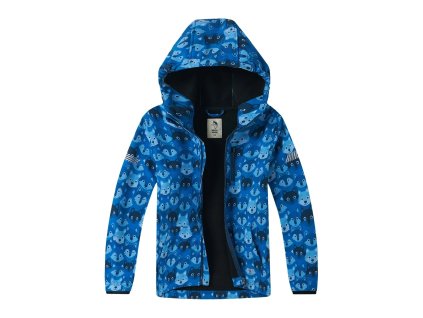 Wolf chlapecká softshell bunda s vlky