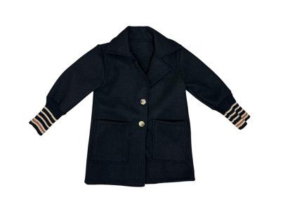 Dívčí flísový kabátek černý