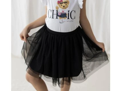 Lily Grey dívčí tylová tutu sukýnka černá