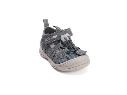 D.D. step modré barefoot sandály G065-61161B šedé