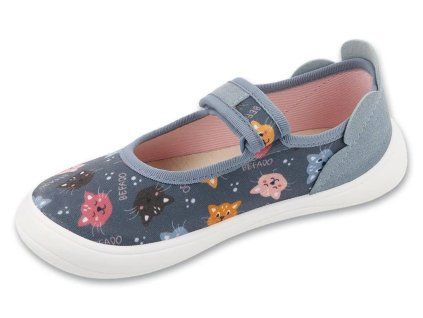 Befado dívčí barefoot balerínky143X005 kočičky