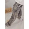 Dívčí jeans kalhoty NUNU tmavě šedé