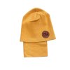 By mimi dětský set čepice a nákrčník hořčicový