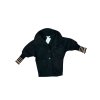 Dívčí flísový kabátek černý – netopýří střih