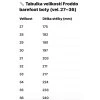 Tabulka velikostí Froddo barefoot 27 36