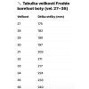 Tabulka velikostí Froddo barefoot 27 36