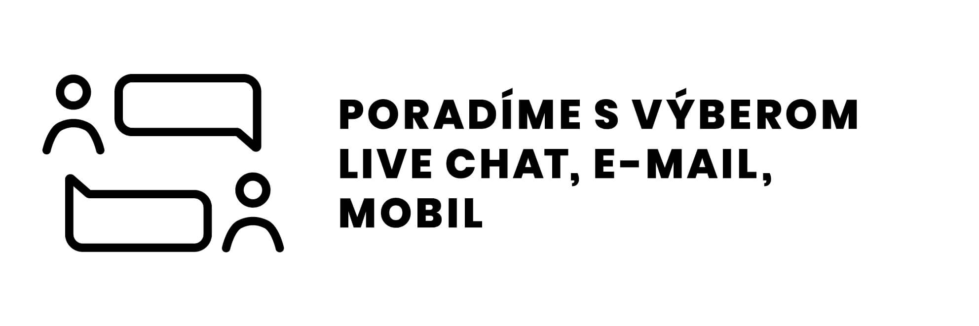 Poradíme s výberom darčeka - live chat, mobil, email, kontakt