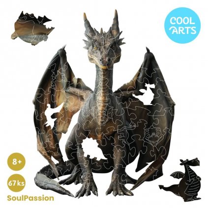 Drak Drakom SoulPassion 67 ks Drevene Puzzle CoolArts Titulka