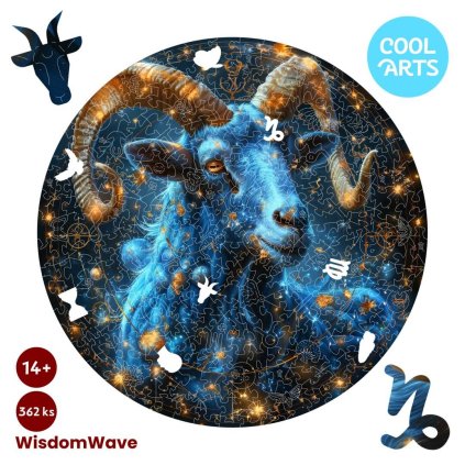 Kozorozec Ardon WisdomWave 362 ks Drevene Puzzle pre dorast a dospelych CoolArts