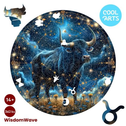 Mesacny byk WisdomWave 362 ks Drevene Puzzle pre dorast a dospelych CoolArts