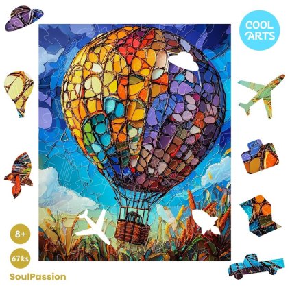 Balon radosti 67ks SoulPassion Drevene Puzzle CoolArts