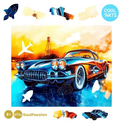 Ohnive auto 67ks SoulPassion Drevene Puzzle CoolArts