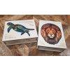 Drevene puzzle lev a korytnacka