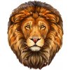Unikátne drevené puzzle Maľovaná séria Pokojný lev