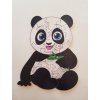 Drevené puzzle panda pre zaciatocikov