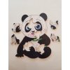 Drevené puzzle pandie babo