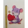 Drevene puzzle mys so srdcom