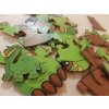 Drevene puzzle Korytnacka Zaciatocnici Diely bok