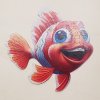 Cervena ryba Seria Abeceda Drevene puzzle CoolArts zlozene