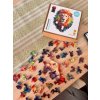 Energicky lev SoulPassion Drevene Puzzle pre deti a dospelych CoolArts ukazka 01