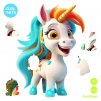 Carovny unicorn FunSteps Drevene puzzle pre deti CoolArts