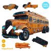 Zlty autobus HappyGrowth 44 ks Drevene puzzle pre deti CoolArts
