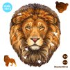 Pokojný lev MasterMind 556 ks Drevene puzzle pre deti a dospelych CoolArts 01