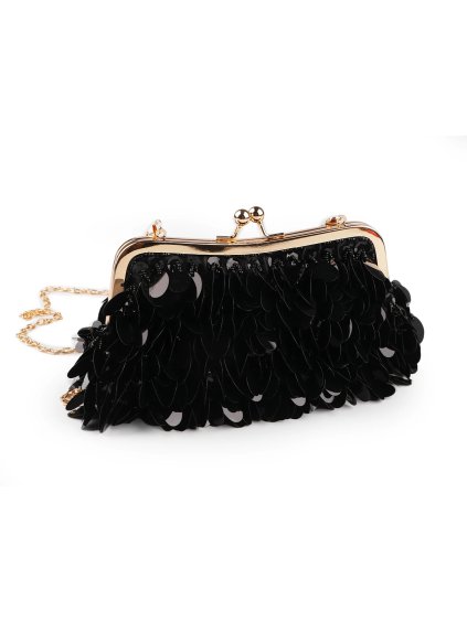 Černá kabelka s velkými flitry