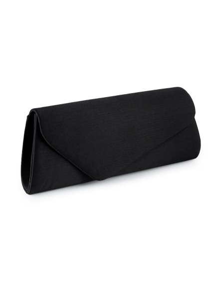Kabelka černá satén podlouhlá