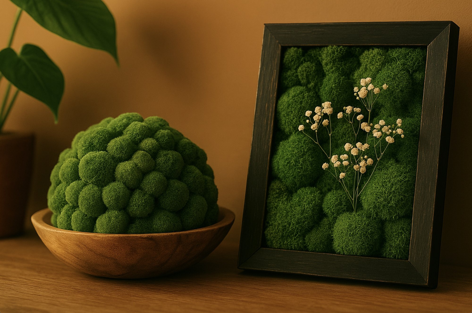 Zeleň, čo nezvädne: všetko o stabilizovanom machu a rastlinách