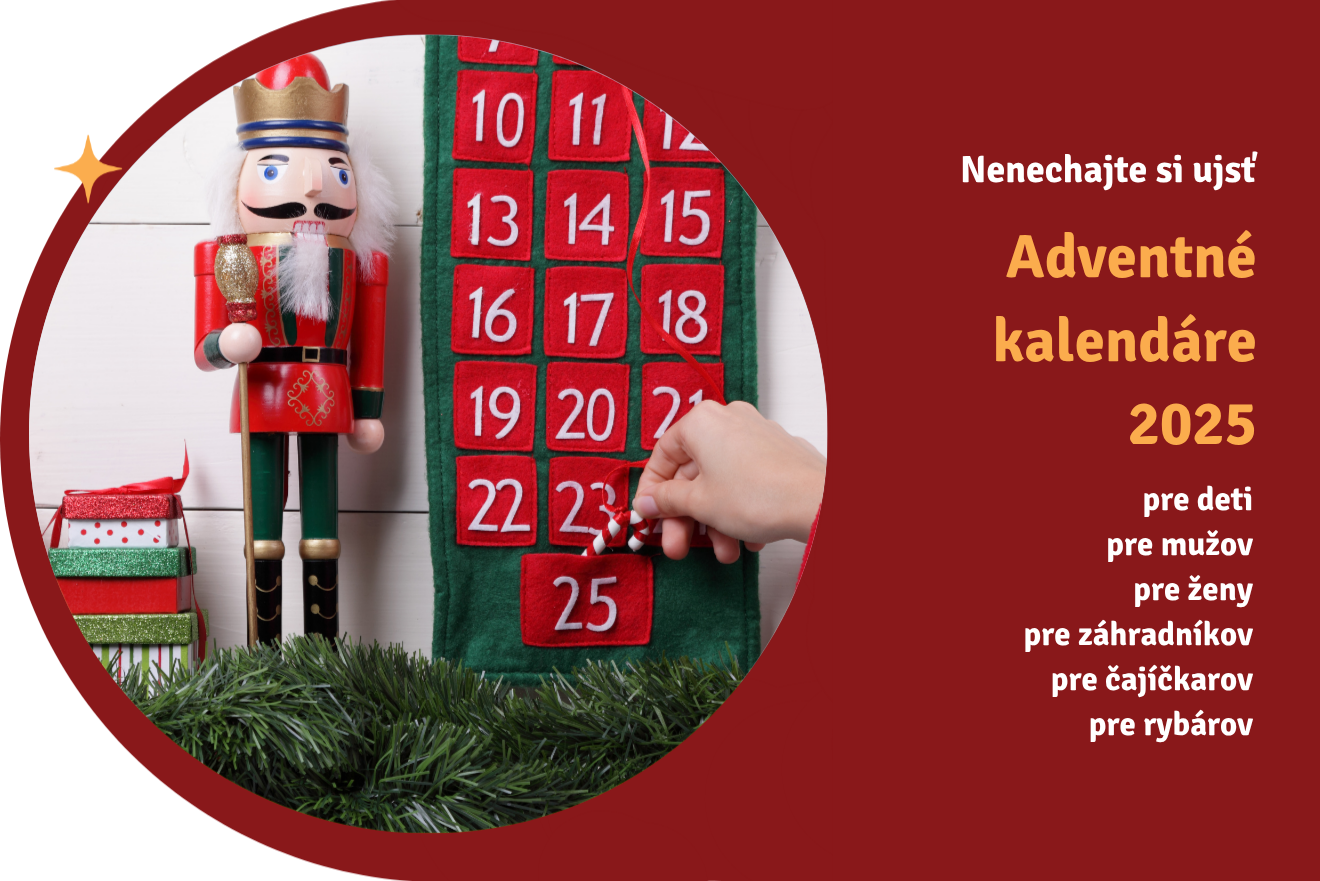Adventné kalendáre 2025 – tipy pre deti, mužov, ženy, záhradníkov a čajíčkarov