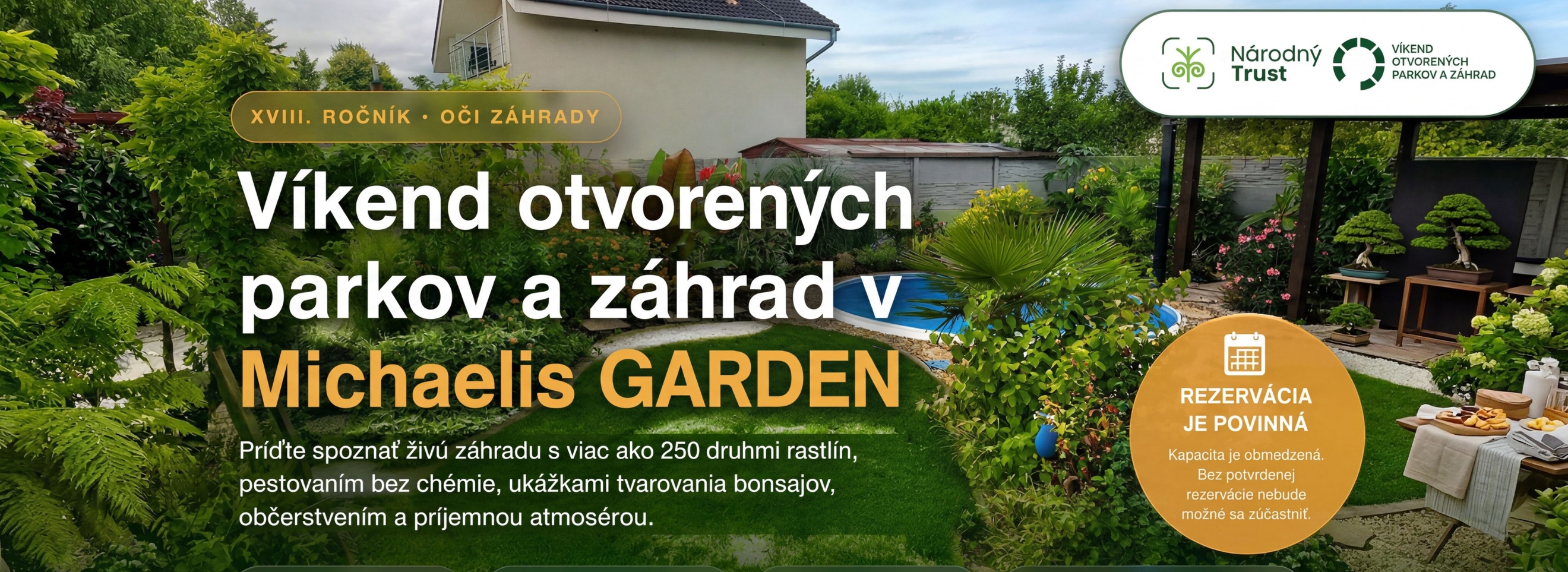 Víkend otvorených parkov a záhrad 2026