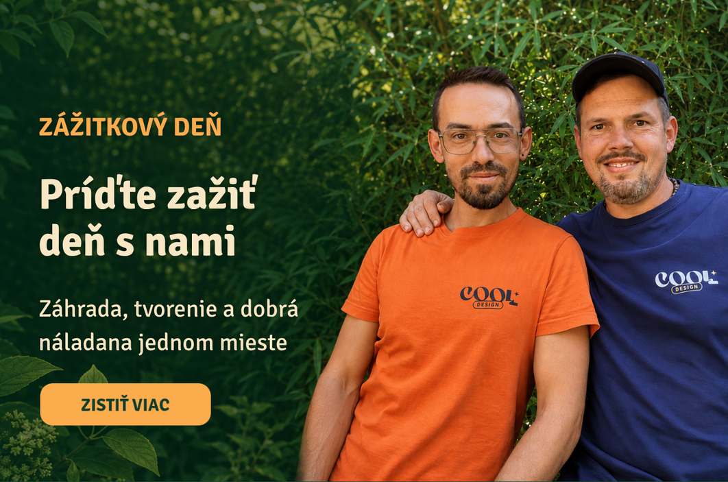 Zážitkový deň cooldesign – záhrada, tvorenie, kreatívny workshop a spoločný deň plný inšpirácie