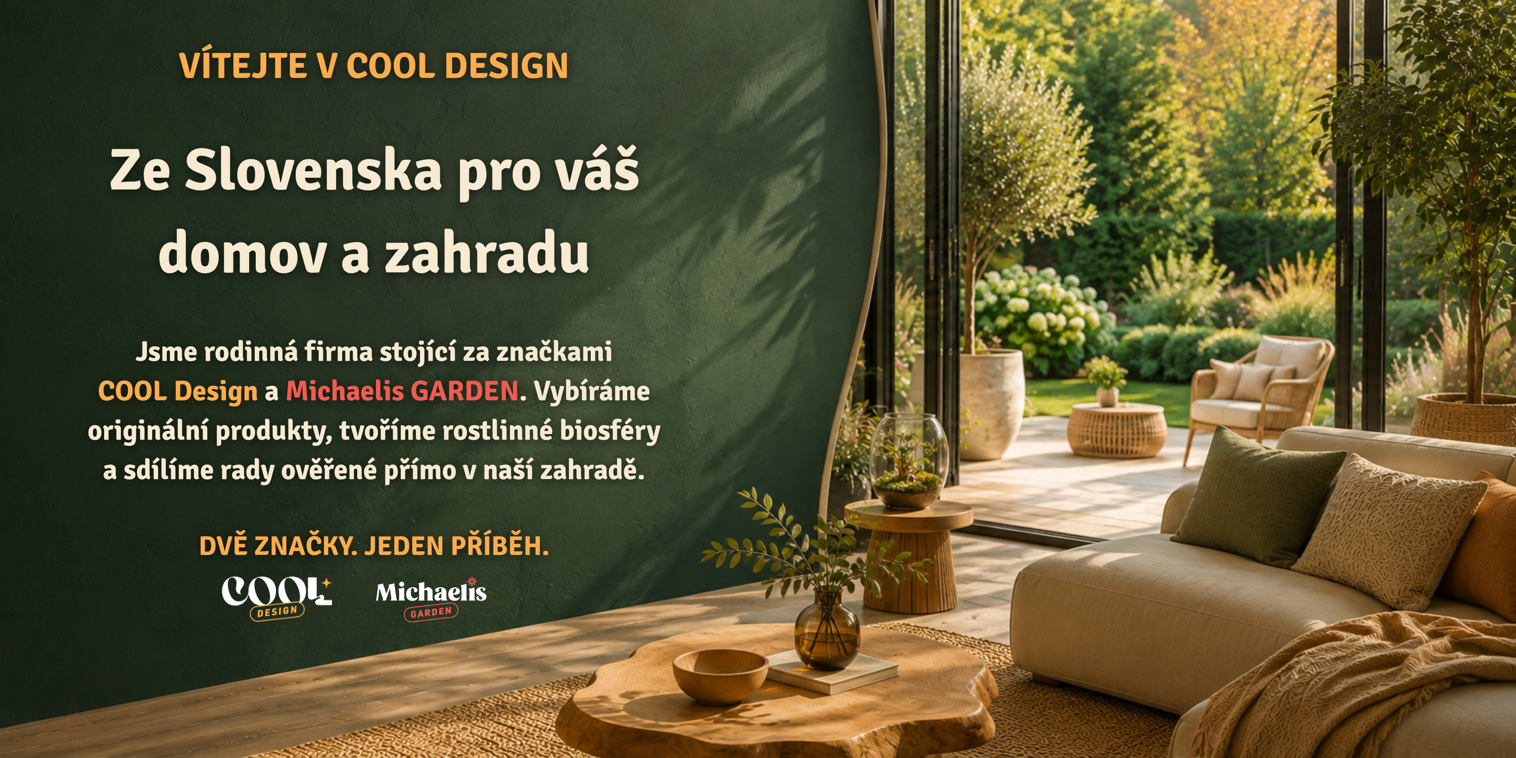 COOL Design – ze Slovenska pro váš domov a zahradu COOL Design – dekorace, rostlinné biosféry a inspirace pro domov i zahradu