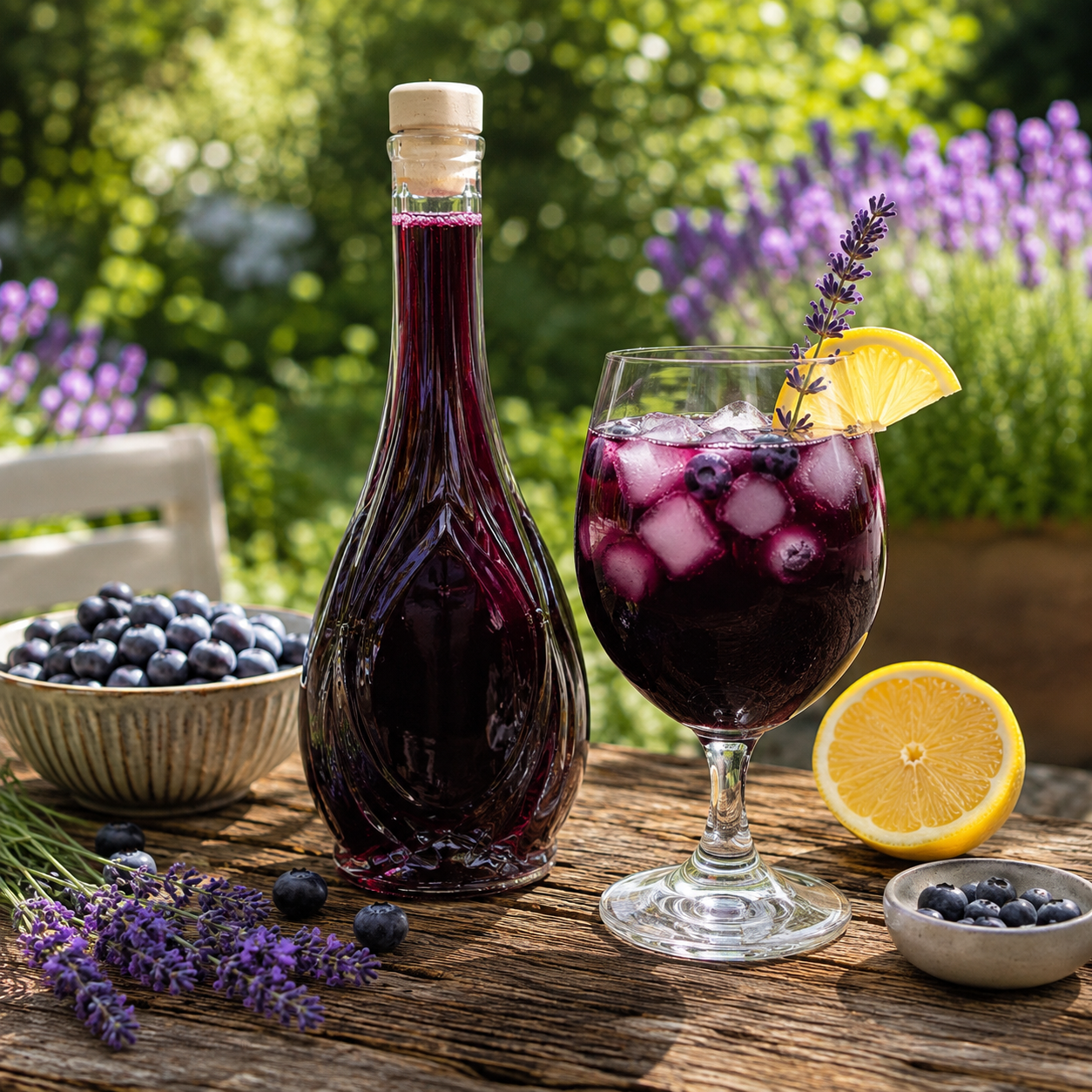 Čučoriedkový sirup s jemnou levanduľou