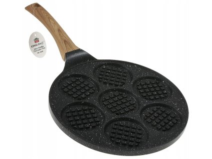 mini-panvica-na-7-vafli-neprilnavy-povrch-a-rukovat-s-efektom-dreva-cooldesign