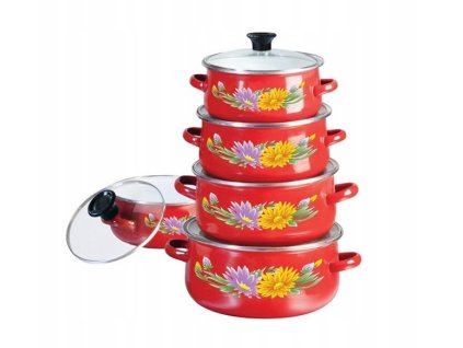 suprava-5-smaltovanych-hrncov-s-kvetinovym-motivom-cervene-cooldesign